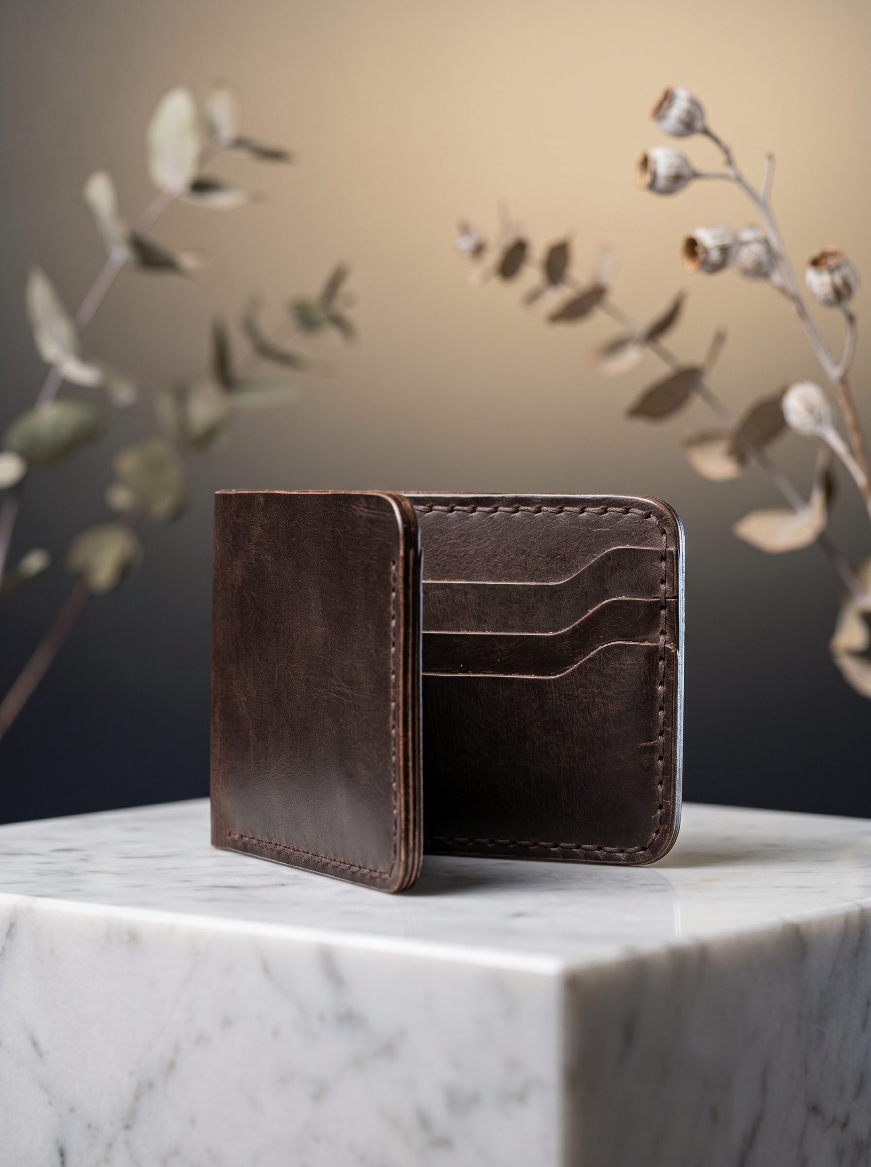 Cognac Card Wallet Ansicht 3